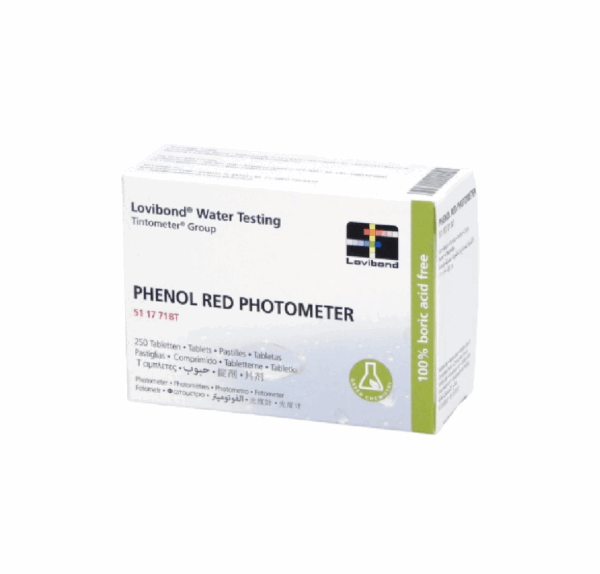 Tiras Phenol Red Fotómetro Lovibond | 250 Pastillas