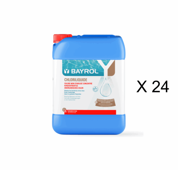 Cloro Líquido Bayrol x24 – Chloriliquide (24 unidades) + envío gratis