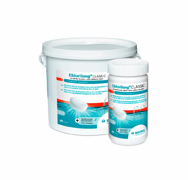 Chlorilong Classic Bayrol | Cloro en Tabletas de 200g | 5 KG y 25 KG | 100% Cloro
